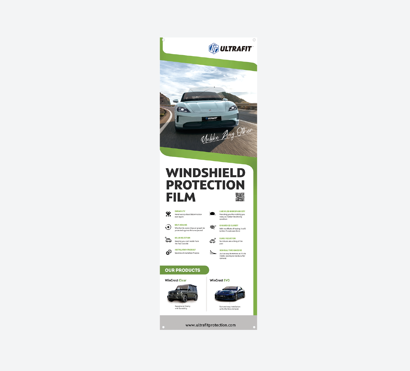 Windshield Protection Film X-Banner